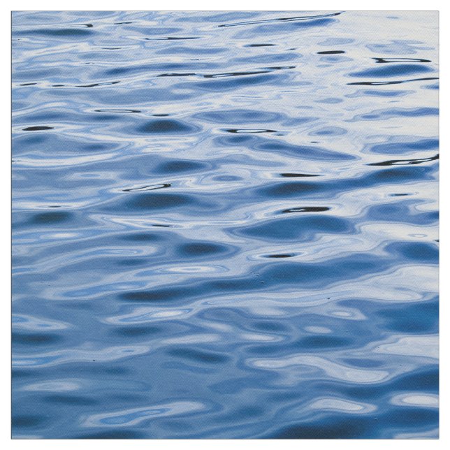 Tecido Água azul escuro com ondas (Modelo)