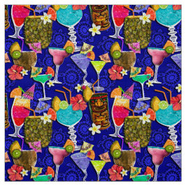 Tecido Aguarela TROPICAL do ÁLCOOL dos COCKTAIL da BEBIDA