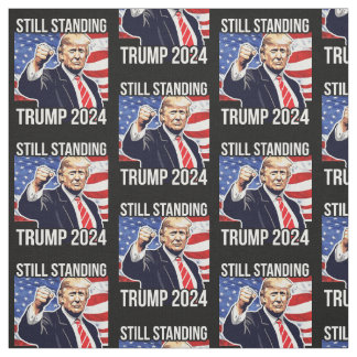 Tecido Ainda Prendendo Donald Trump 2024 Fist Pump Americ