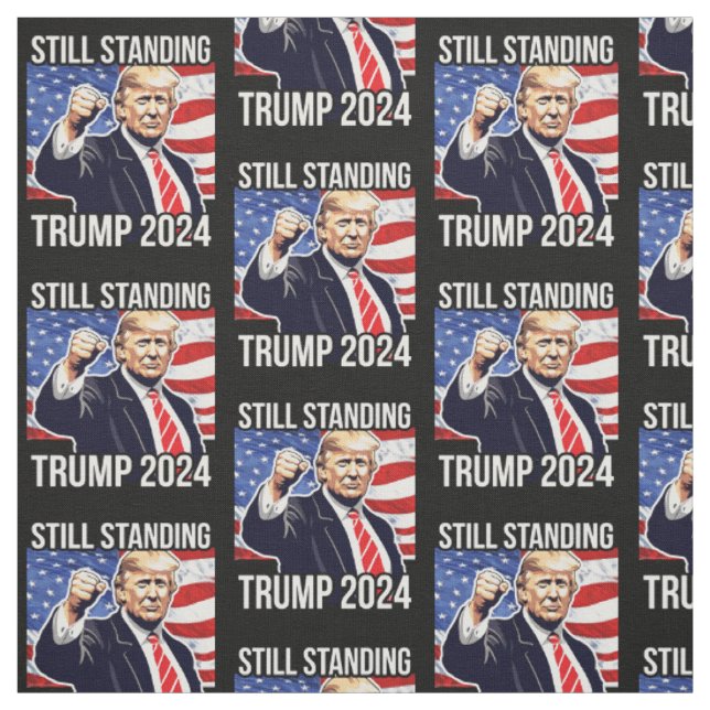 Tecido Ainda Prendendo Donald Trump 2024 Fist Pump Americ (Modelo)