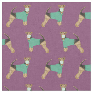 Tecido Airedale em roxo escuro