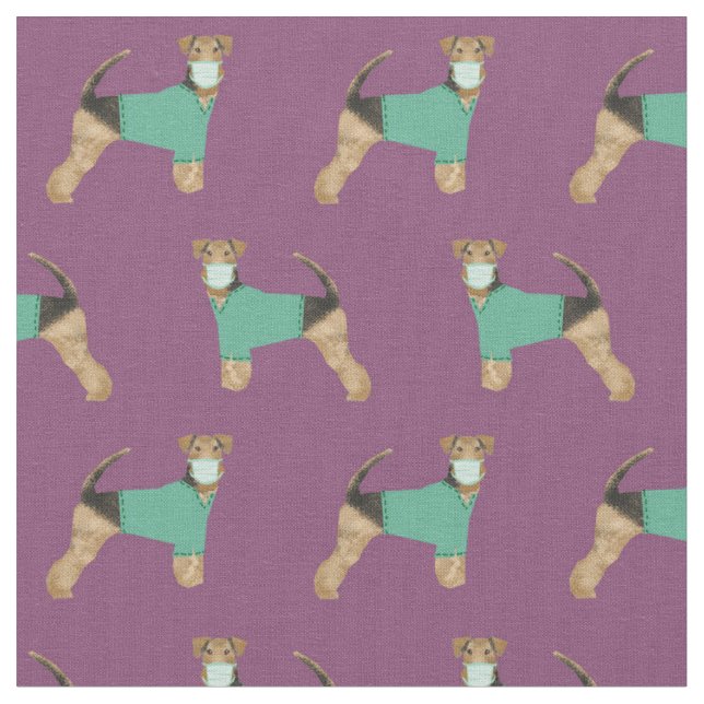 Tecido Airedale em roxo escuro (Detalhe)