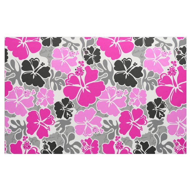Tecido Akahai Hawaiian Hibiscus Tropical (Fat Quarter)