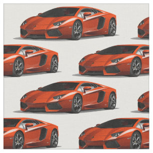 Tecido alaranjado do automóvel do supercarro