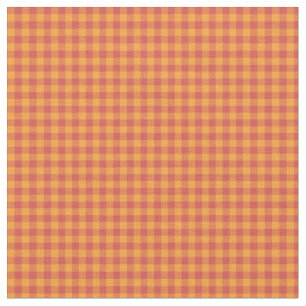 Tecido alaranjado vermelho do guingão da