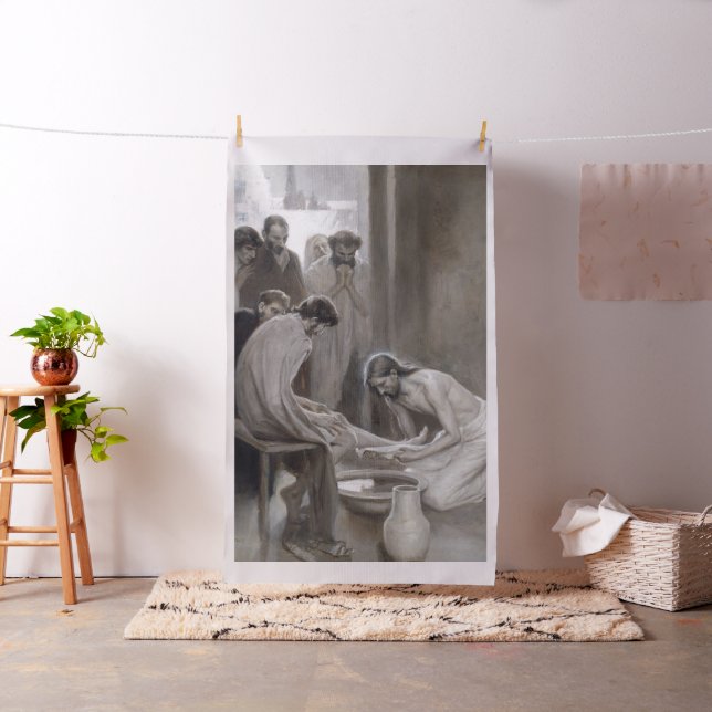 Tecido Albert Edelsense - Jesus Lavando Pés Discípulos (In Situ)