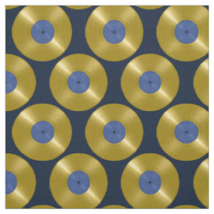 Tecido Álbum de Vinil Dourado
