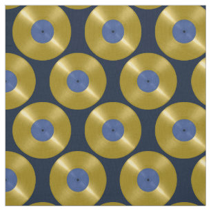 Tecido Álbum gravado Dourado