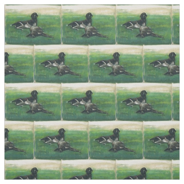 Tecido alemão da arte do cão dos ponteiros de (Modelo)