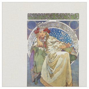 Tecido Alfons Mucha Princezna 1911 Hyacinta