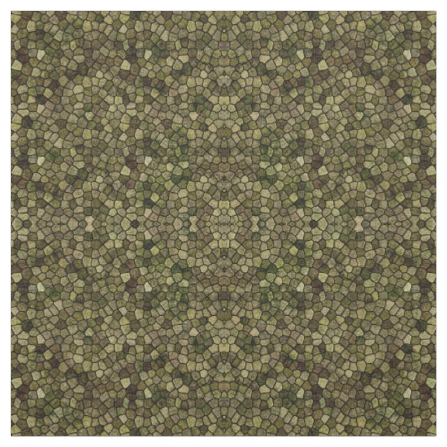 Tecido Algas Marinhas e Juniper Calçada Patchwork Terrazo (Modelo)