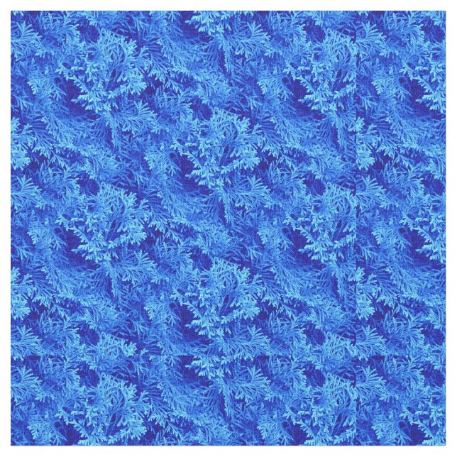 Tecido Algodão da Floresta Azul (Detalhe)