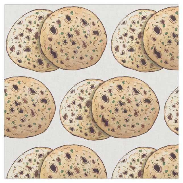 Tecido Alho Naan Bu Indian Flatpão Comida (Detalhe)