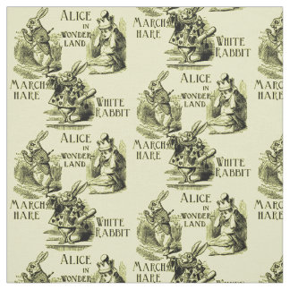 Tecido Alice na matéria têxtil do amarelo do país das