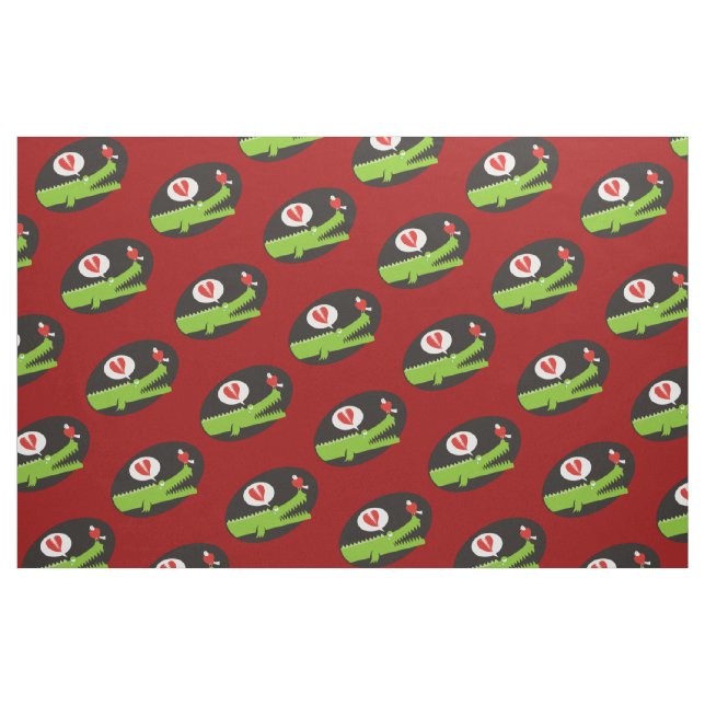 Tecido Alligator no Amor (Fat Quarter)