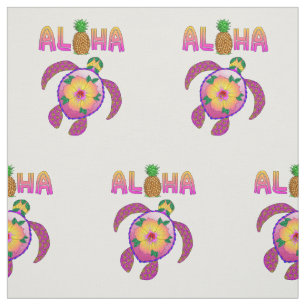 Tecido Aloha Hawaiian Honu Turtle