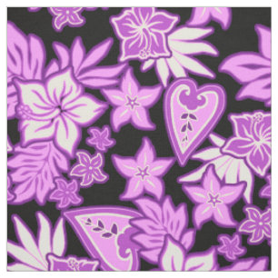 Tecido Aloha Heart Hawaiian Hibiscus Tropical