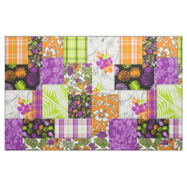 Tecido Aloha Patchwork Hawaiian Tropical Impressões - Vio
