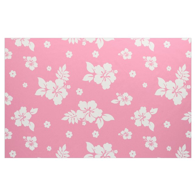 Tecido Aloha Pink Clássico Havaiano - Padrão Invisível (Fat Quarter)