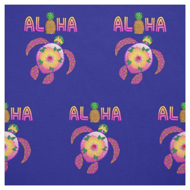 Tecido Aloha tartaruga havaiana de Honu (Modelo)