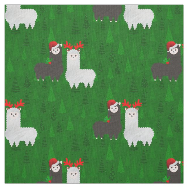 Tecido alpacas de renas do xmas (Modelo)