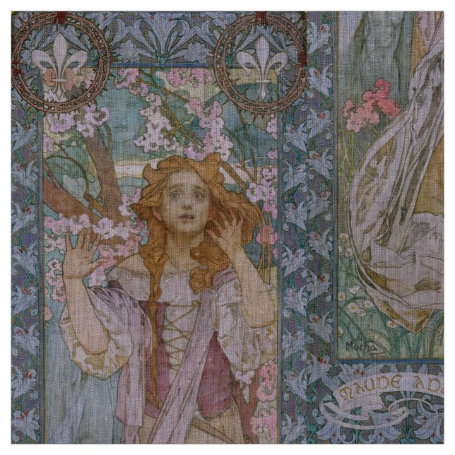 Tecido Alphonse Maria Mucha – Jugendstil Art nouveau DIY (Modelo)