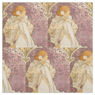 Tecido Alphonse Mucha La Dame Aux Camelias: Art Nouveau