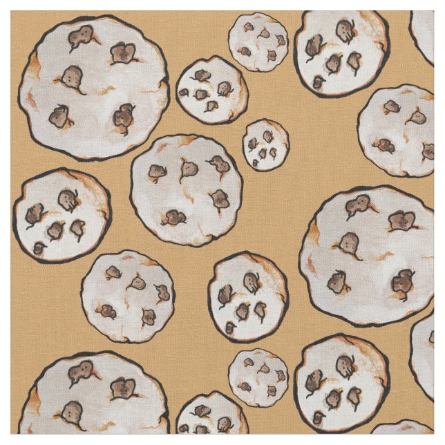 Tecido Amante de Cookies Cookies Chip Chocolate (Detalhe)