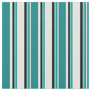 Tecido Amarelo claro, Teal, Turquesa e Preto