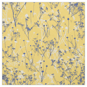 Tecido Amarelo de mostarda azul-legante moderno
