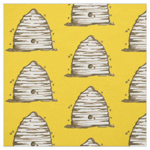 Tecido Amarelo de Skep da abelha do mel