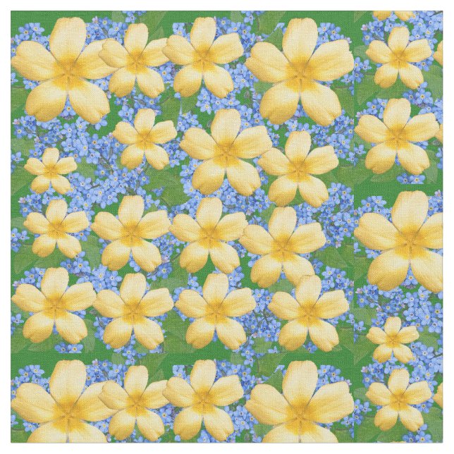 Tecido amarelo e amarelo azul (Detalhe)