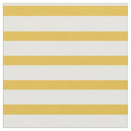 Tecido amarelo e branco da mostarda da listra