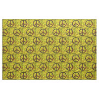 amarelo groovy do teste padrão do símbolo de paz