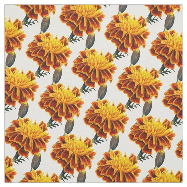 Tecido amarelo ouro Marigold francês (Modelo)