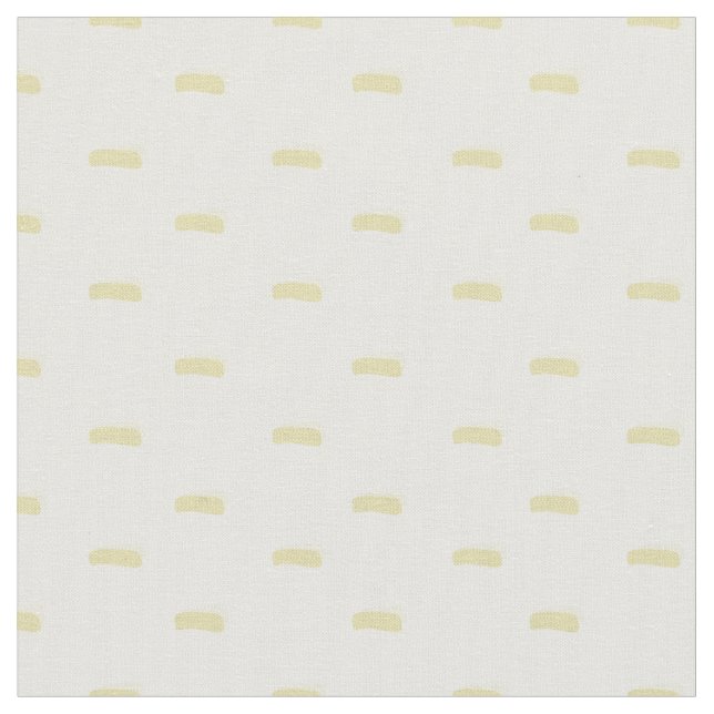 Tecido Amarelo Pastel Minimalista Traços em Branco (Detalhe)
