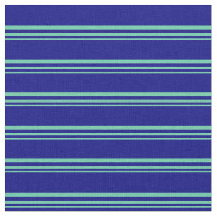 Tecido Amarino e Padrão Corado Azul