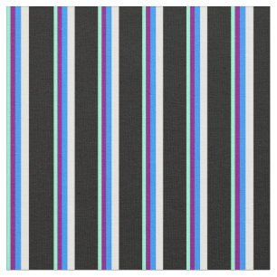 Tecido Amarino, Roxo, Azul, Creme de Casa Negra