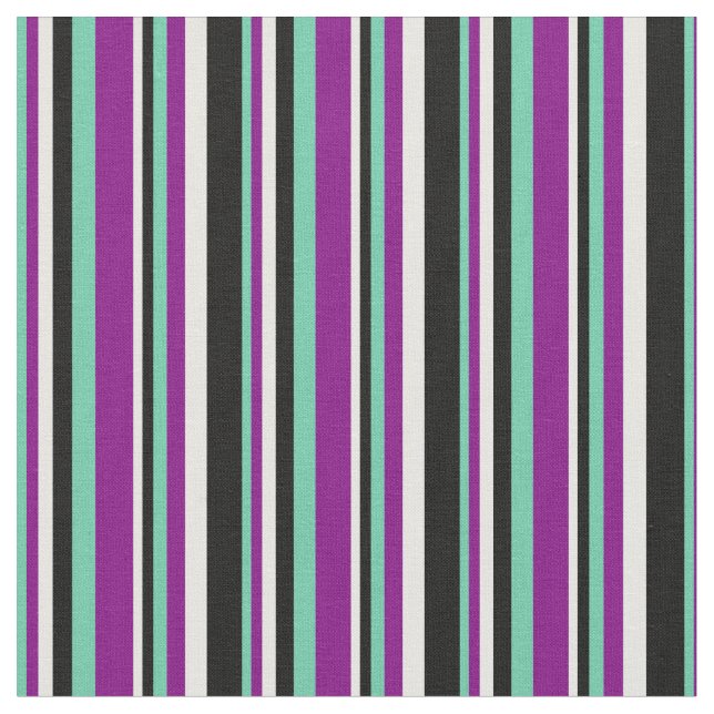 Tecido Amarino, Roxo, Branco e Preto (Detalhe)