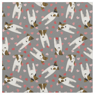 Tecido Ame o meu Jack Russell Terrier Cachorros QUALQUER 