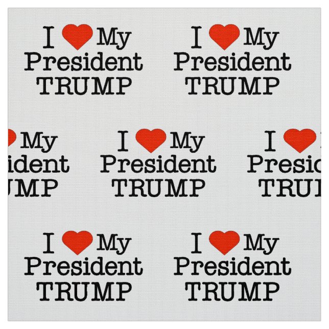 Tecido Ame o meu presidente Trump (Modelo)