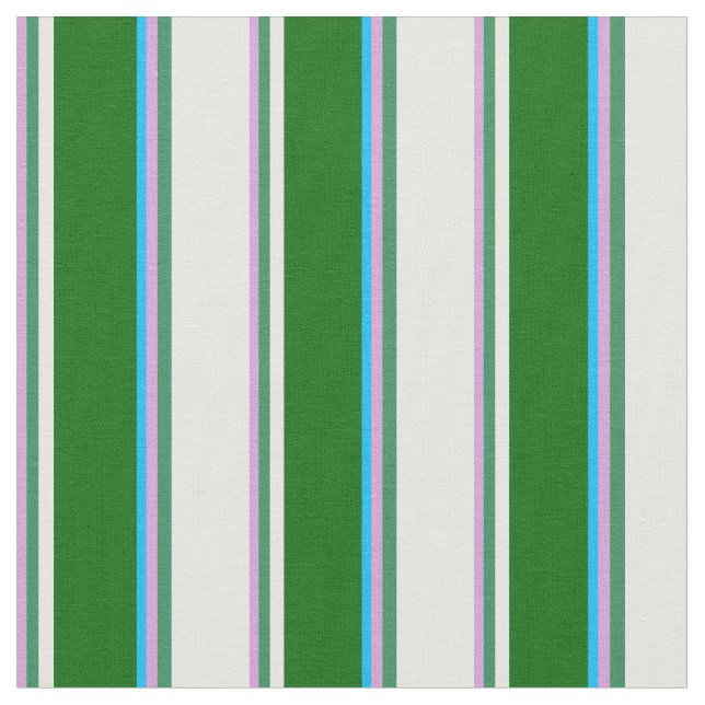 Tecido Ameixa, Verde marinho, Branco, Verde Escuro e Azul (Detalhe)