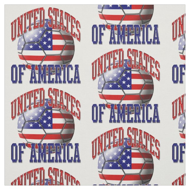 Tecido American Flag United States Soccer Ball Patterno (Modelo)