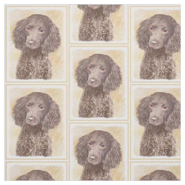 Tecido American Water Spaniel Painting - Arte Original de (Modelo)