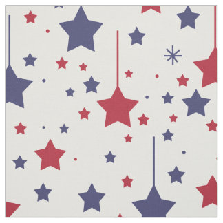 Tecido Americana Stars Red Blue