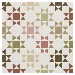 Tecido Amish Quilt Impressão Neutral Cores Padrão