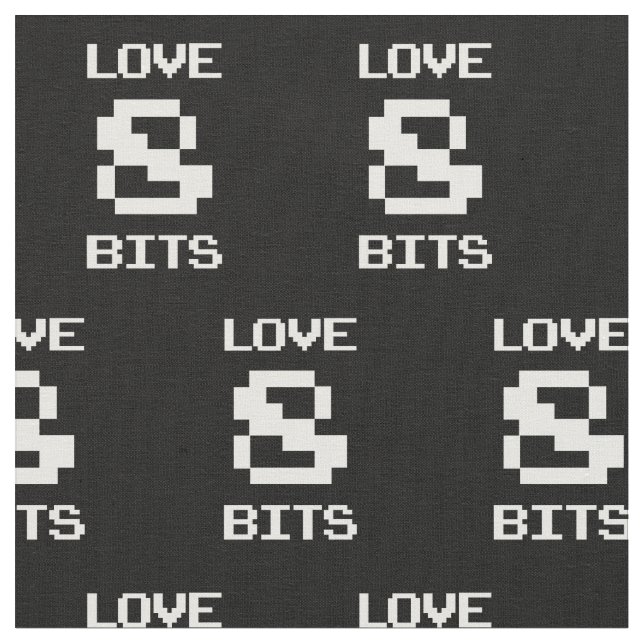 Tecido Amor 8 Bits (Detalhe)