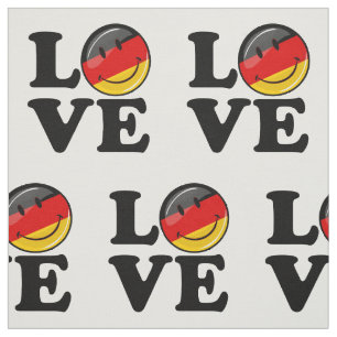 Tecido Amor Da Alemanha Sorrindo Bandeira