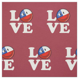 Tecido Amor da bandeira chilena de sorriso do Chile