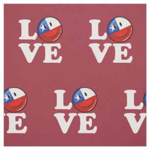 Tecido Amor da bandeira chilena de sorriso do Chile